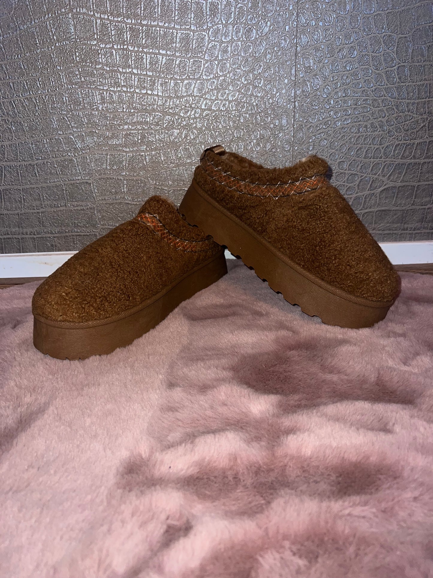 Teddy pantoffel instappers