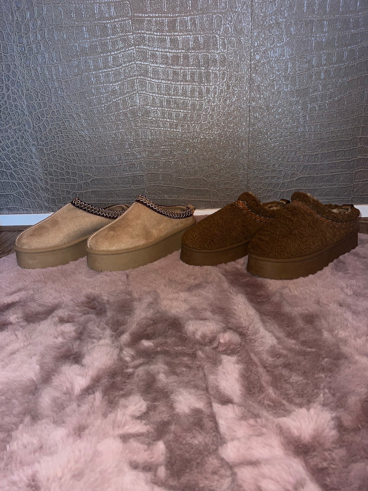 Teddy pantoffel instappers