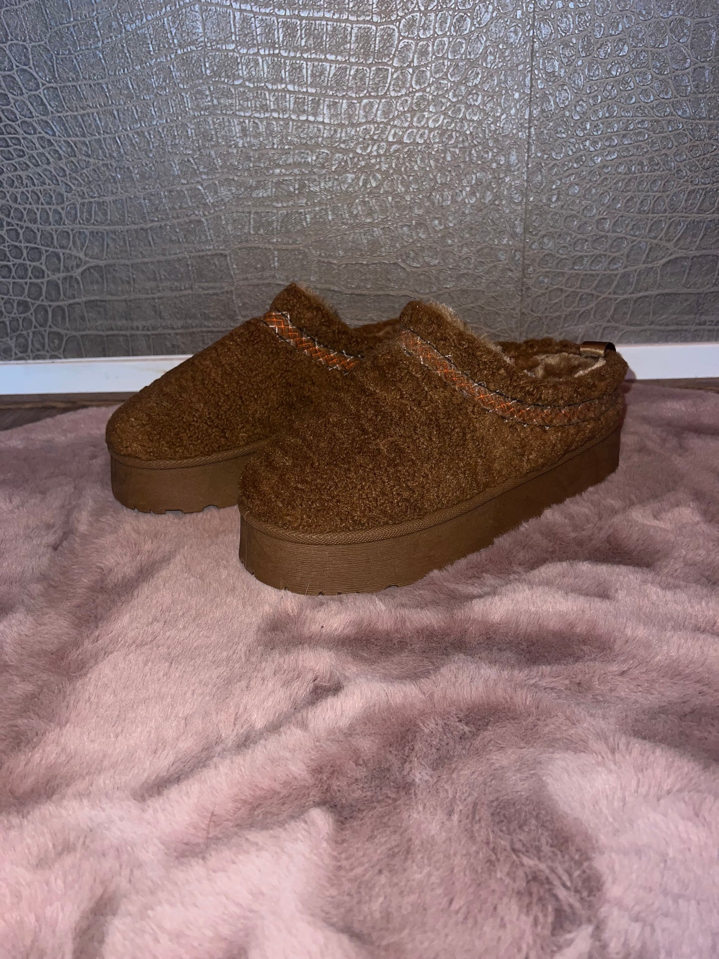 Teddy pantoffel instappers